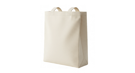 Creamy canvas bag stark and simple