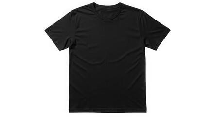 Crisp black tshirt against dark void