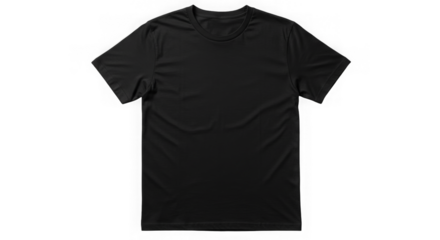 Crisp black tshirt against dark void