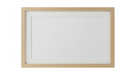 Framed blank canvas beckons creativity