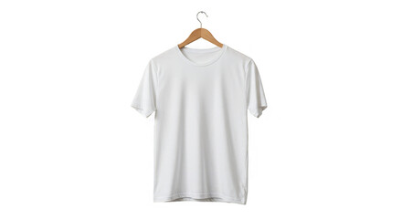 Pristine white tee hangs suspended in void