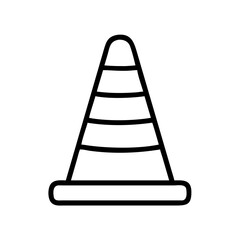 Construction Barrier Marking Off a Work Zone for Safety and Security