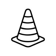 Construction Barrier Marking Off a Work Zone for Safety and Security