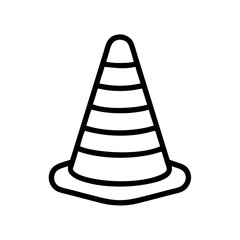 Construction Barrier Marking Off a Work Zone for Safety and Security