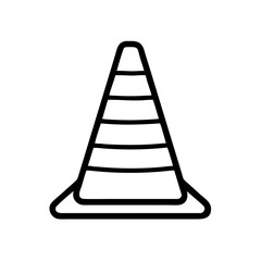 Construction Barrier Marking Off a Work Zone for Safety and Security