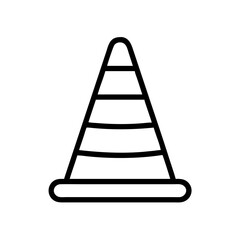 Construction Barrier Marking Off a Work Zone for Safety and Security