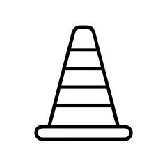 Construction Barrier Marking Off a Work Zone for Safety and Security