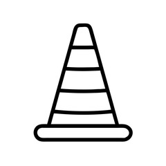 Construction Barrier Marking Off a Work Zone for Safety and Security