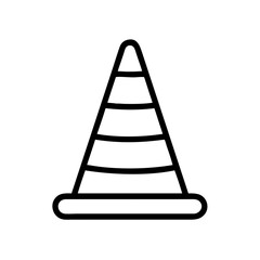 Construction Barrier Marking Off a Work Zone for Safety and Security