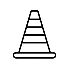 Construction Barrier Marking Off a Work Zone for Safety and Security