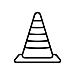 Construction Barrier Marking Off a Work Zone for Safety and Security