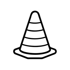 Construction Barrier Marking Off a Work Zone for Safety and Security