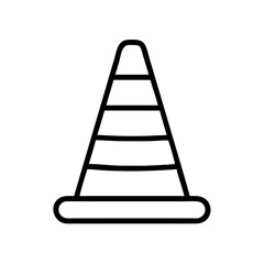 Construction Barrier Marking Off a Work Zone for Safety and Security