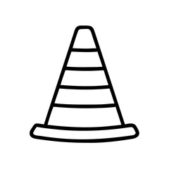 Construction Barrier Marking Off a Work Zone for Safety and Security