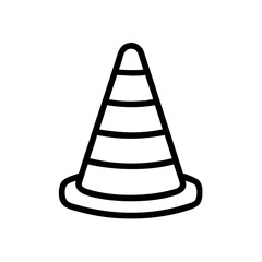 Construction Barrier Marking Off a Work Zone for Safety and Security