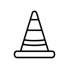 Construction Barrier Marking Off a Work Zone for Safety and Security