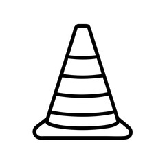 Construction Barrier Marking Off a Work Zone for Safety and Security