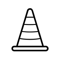 Construction Barrier Marking Off a Work Zone for Safety and Security