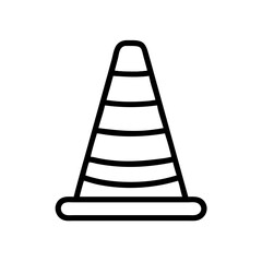 Construction Barrier Marking Off a Work Zone for Safety and Security