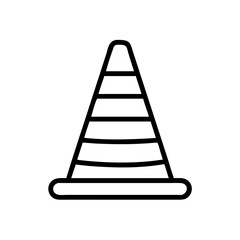 Construction Barrier Marking Off a Work Zone for Safety and Security