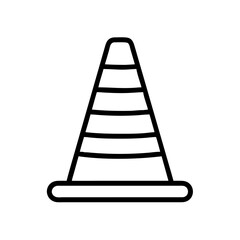 Construction Barrier Marking Off a Work Zone for Safety and Security