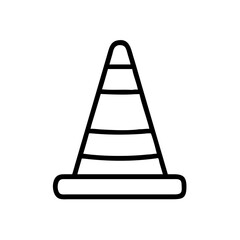 Construction Barrier Marking Off a Work Zone for Safety and Security