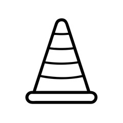 Construction Barrier Marking Off a Work Zone for Safety and Security