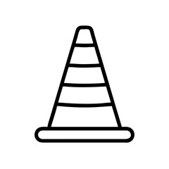 Construction Barrier Marking Off a Work Zone for Safety and Security