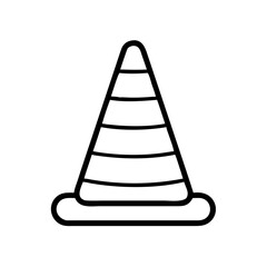 Construction Barrier Marking Off a Work Zone for Safety and Security