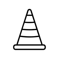 Construction Barrier Marking Off a Work Zone for Safety and Security