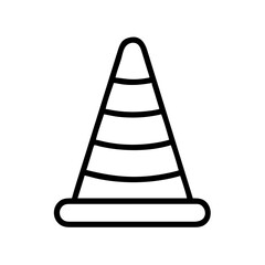 Construction Barrier Marking Off a Work Zone for Safety and Security