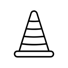 Construction Barrier Marking Off a Work Zone for Safety and Security