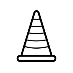 Construction Barrier Marking Off a Work Zone for Safety and Security