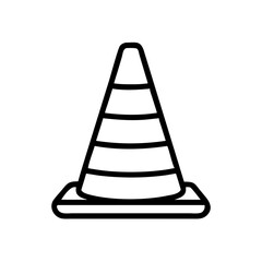 Construction Barrier Marking Off a Work Zone for Safety and Security