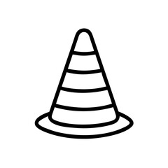 Construction Barrier Marking Off a Work Zone for Safety and Security