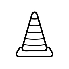 Construction Barrier Marking Off a Work Zone for Safety and Security