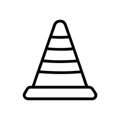 Construction Barrier Marking Off a Work Zone for Safety and Security