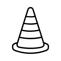 Construction Barrier Marking Off a Work Zone for Safety and Security