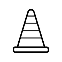 Construction Barrier Marking Off a Work Zone for Safety and Security