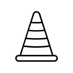 Construction Barrier Marking Off a Work Zone for Safety and Security