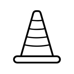 Construction Barrier Marking Off a Work Zone for Safety and Security