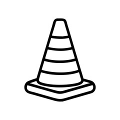 Construction Barrier Marking Off a Work Zone for Safety and Security