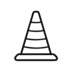 Construction Barrier Marking Off a Work Zone for Safety and Security