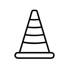 Construction Barrier Marking Off a Work Zone for Safety and Security