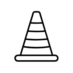 Construction Barrier Marking Off a Work Zone for Safety and Security