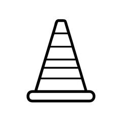 Construction Barrier Marking Off a Work Zone for Safety and Security