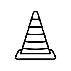 Construction Barrier Marking Off a Work Zone for Safety and Security