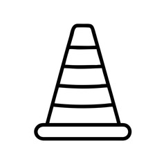 Construction Barrier Marking Off a Work Zone for Safety and Security