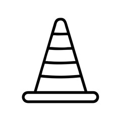 Construction Barrier Marking Off a Work Zone for Safety and Security