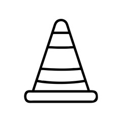 Construction Barrier Marking Off a Work Zone for Safety and Security